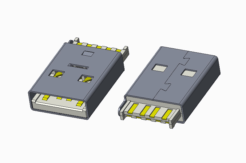 USB 3.0 AM 焊线